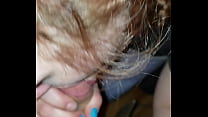 Redhead blowjob braid